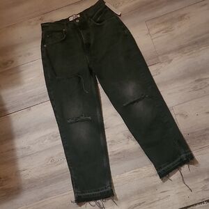 We The Free Black Distressed Jeans